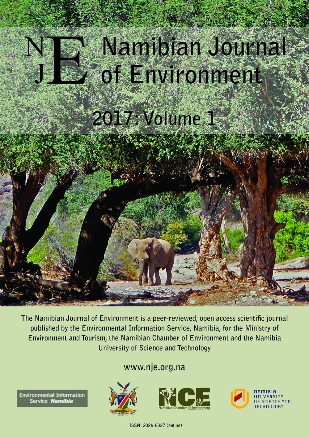 Cover of Namibian Journal of Environment 2017 Volume 1