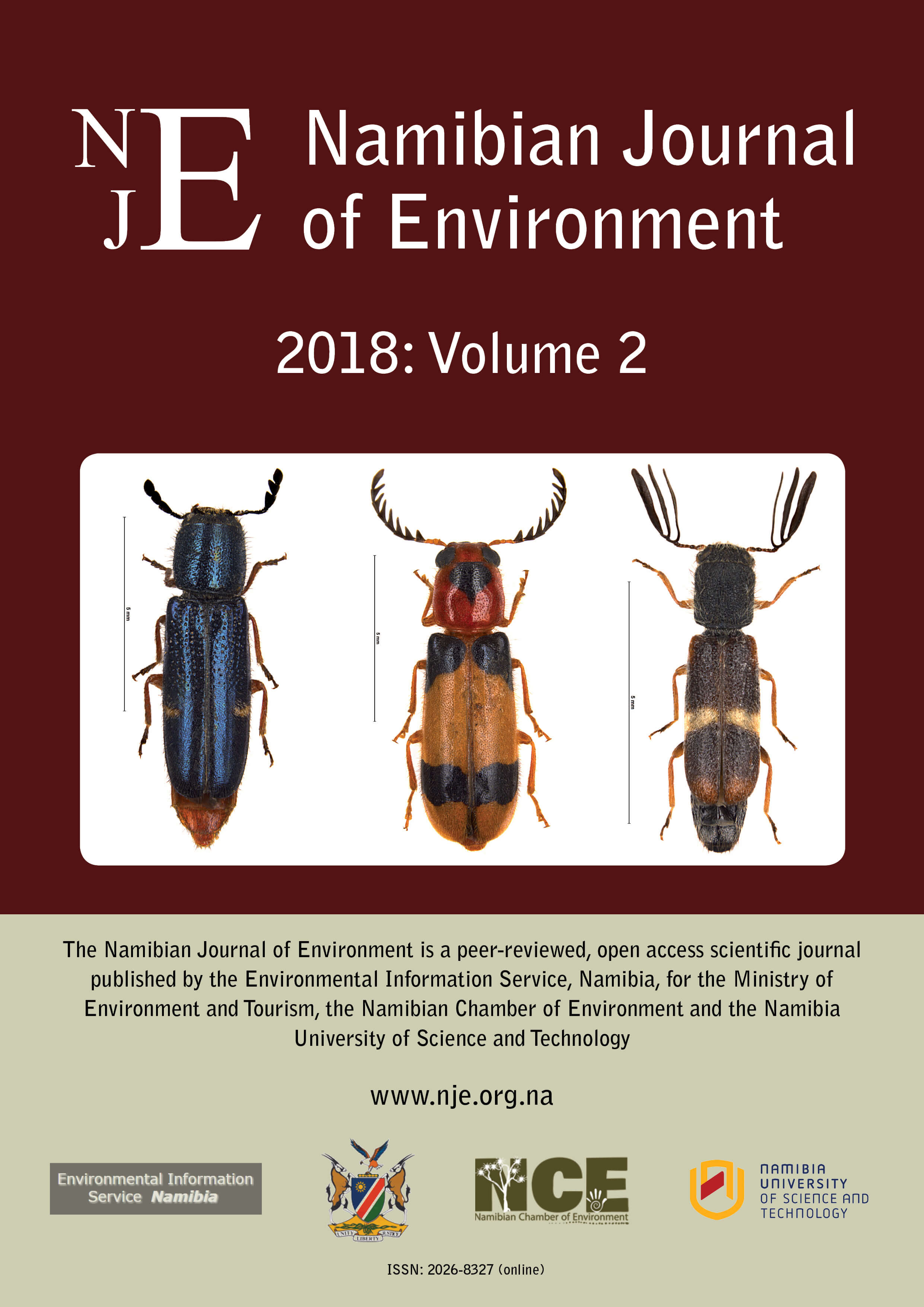 Cover of Namibian Journal of Environment 2018 Volume 2