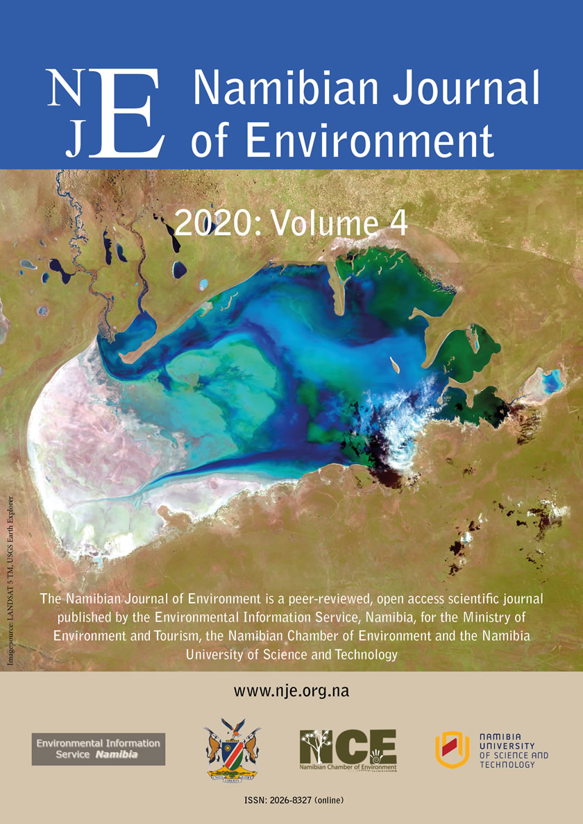 Cover of Namibian Journal of Environment 2020 Volume 4