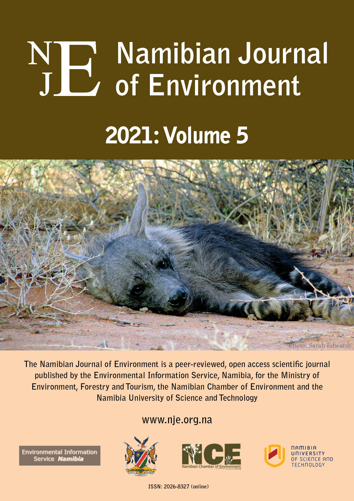 Cover of Namibian Journal of Environment 2021 Volume 5